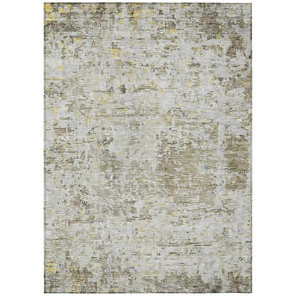 LOOMLAN Rugs Suri Brown Washable Indoor-Outdoor Rug