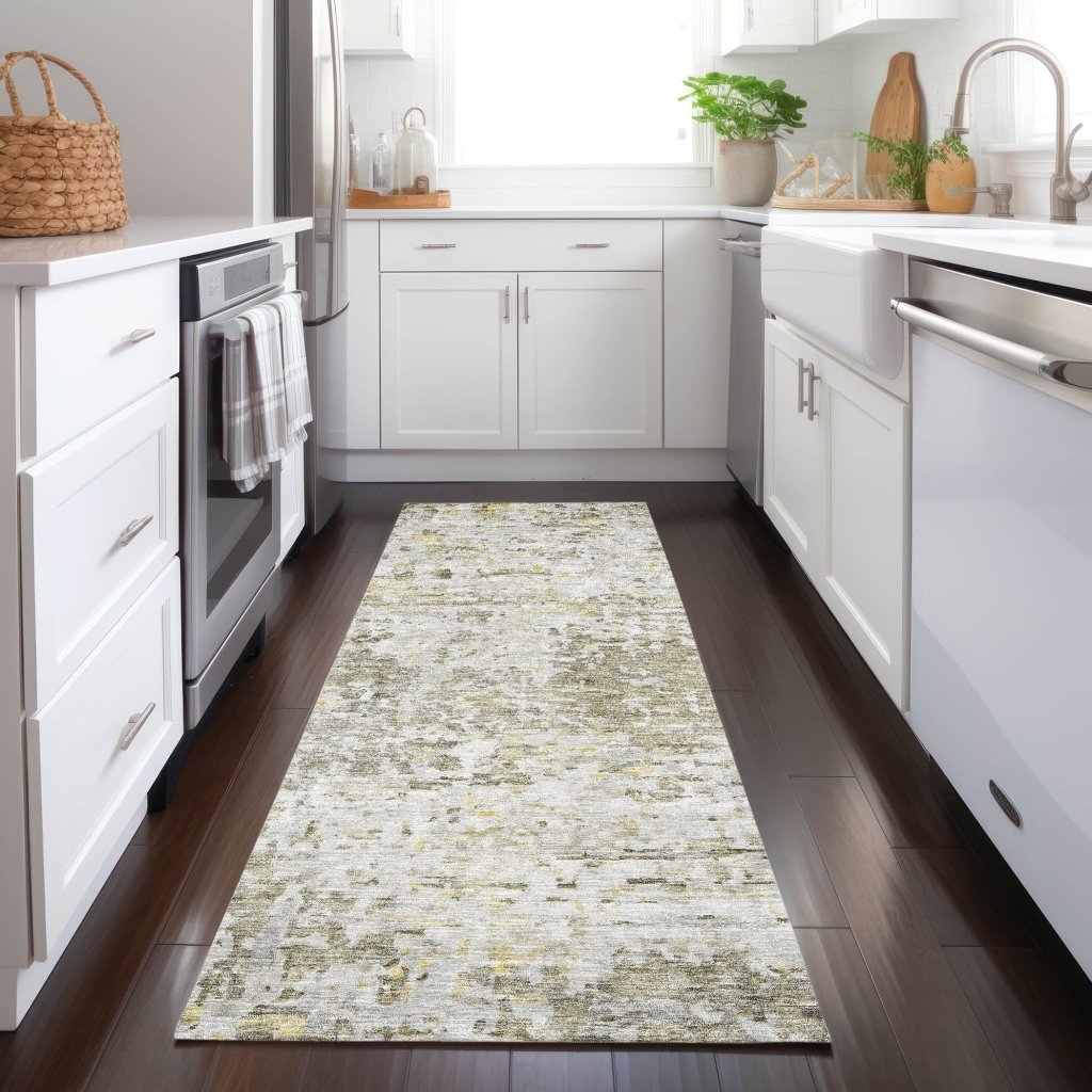 LOOMLAN Rugs Suri Brown Washable Indoor-Outdoor Rug