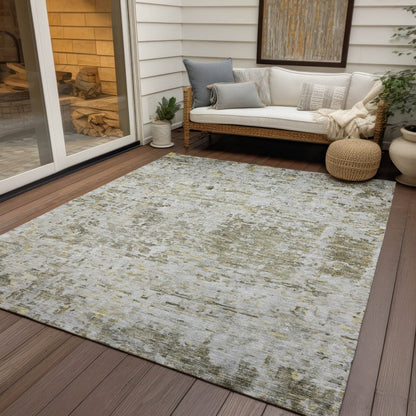 LOOMLAN Rugs Suri Brown Washable Indoor-Outdoor Rug