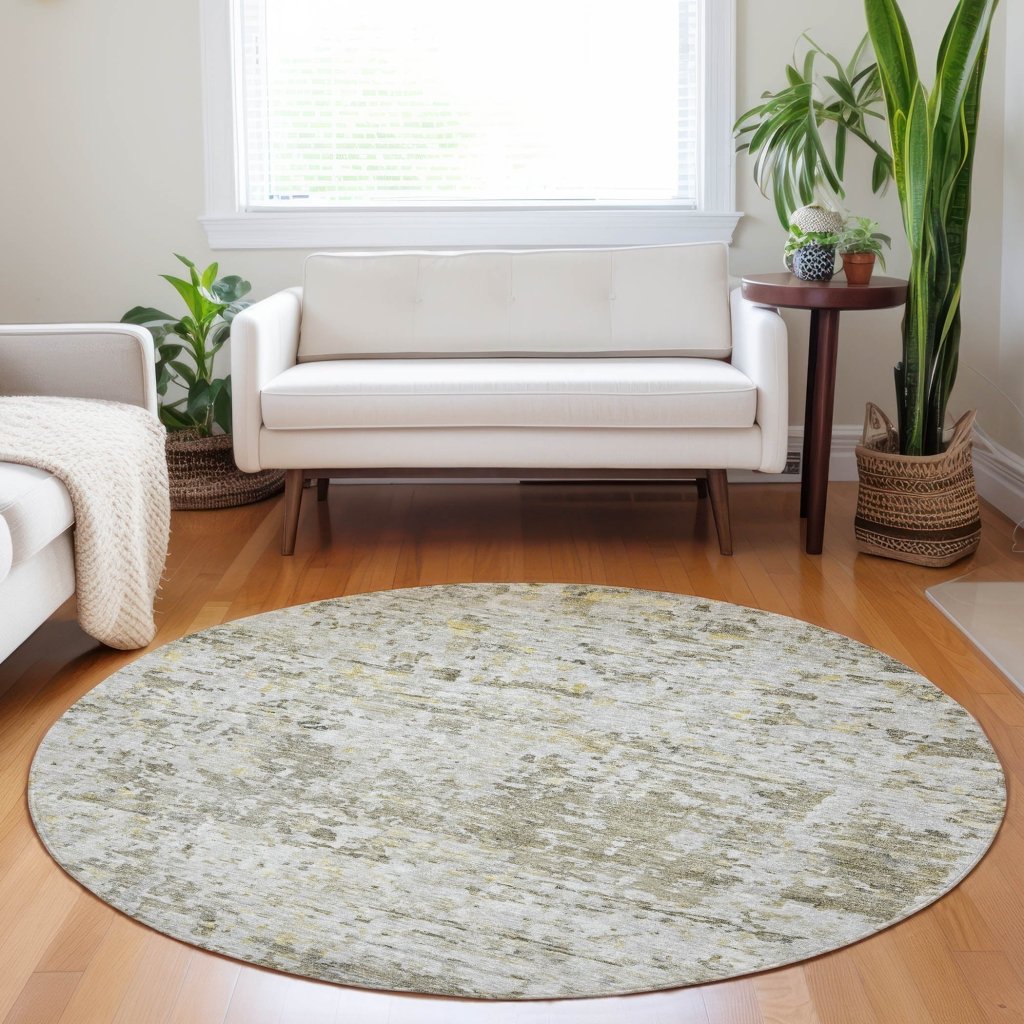 LOOMLAN Rugs Suri Brown Washable Indoor-Outdoor Rug