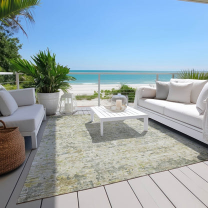 LOOMLAN Rugs Suri Green Washable Indoor-Outdoor Rug