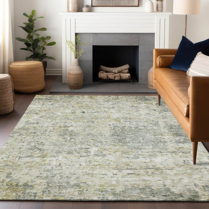 LOOMLAN Rugs Suri Green Washable Indoor-Outdoor Rug
