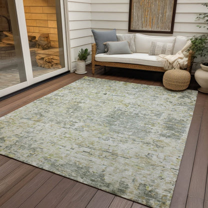 LOOMLAN Rugs Suri Green Washable Indoor-Outdoor Rug