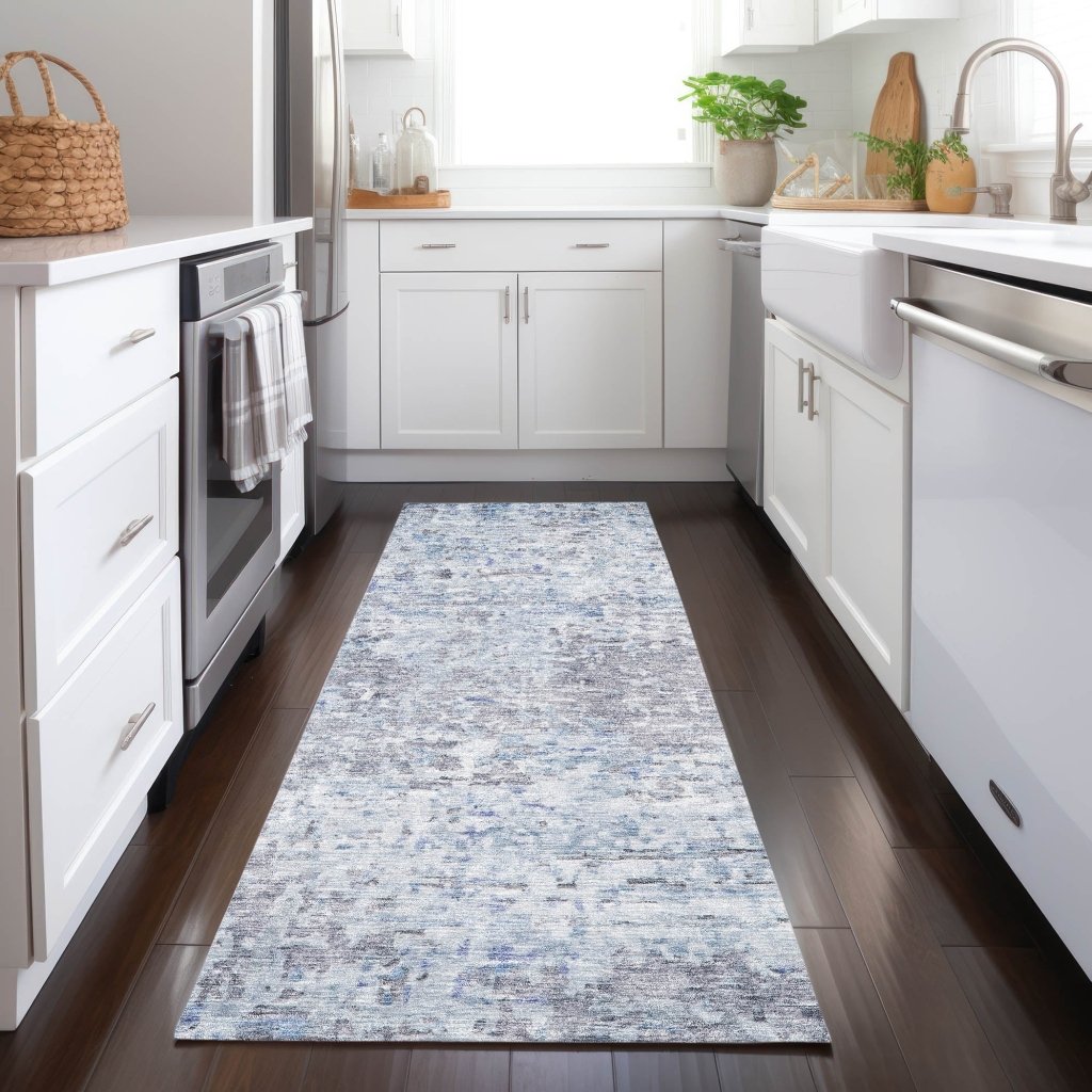 LOOMLAN Rugs Suri Sky Washable Indoor-Outdoor Rug