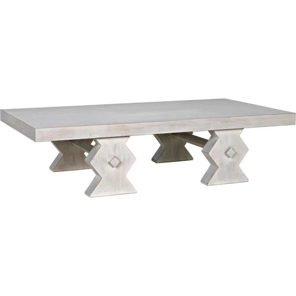 Noir Suzu Rectangular Wooden Coffee Table