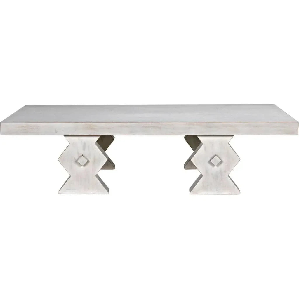 Noir Suzu Rectangular Wooden Coffee Table