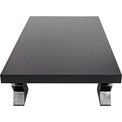 Noir Suzu Rectangular Wooden Coffee Table