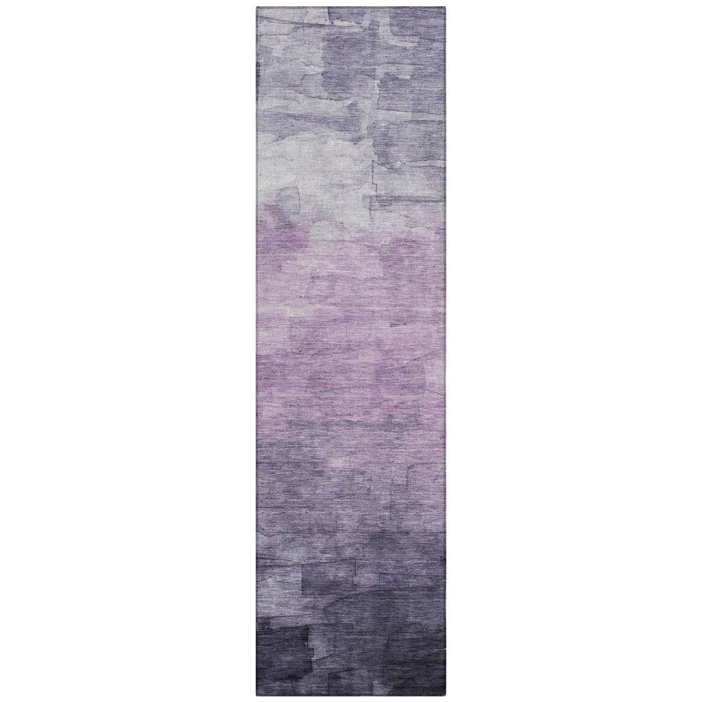 LOOMLAN Rugs Sylari Purple Washable Indoor-Outdoor Rug