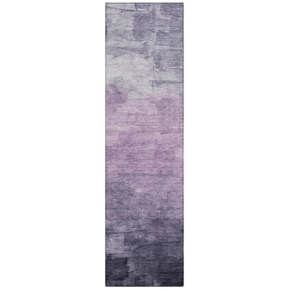 LOOMLAN Rugs Sylari Purple Washable Indoor-Outdoor Rug