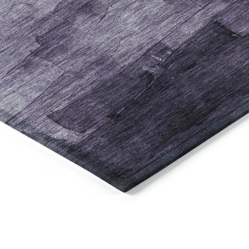 LOOMLAN Rugs Sylari Purple Washable Indoor-Outdoor Rug