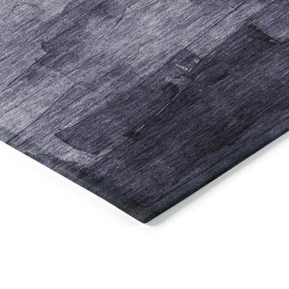 LOOMLAN Rugs Sylari Purple Washable Indoor-Outdoor Rug