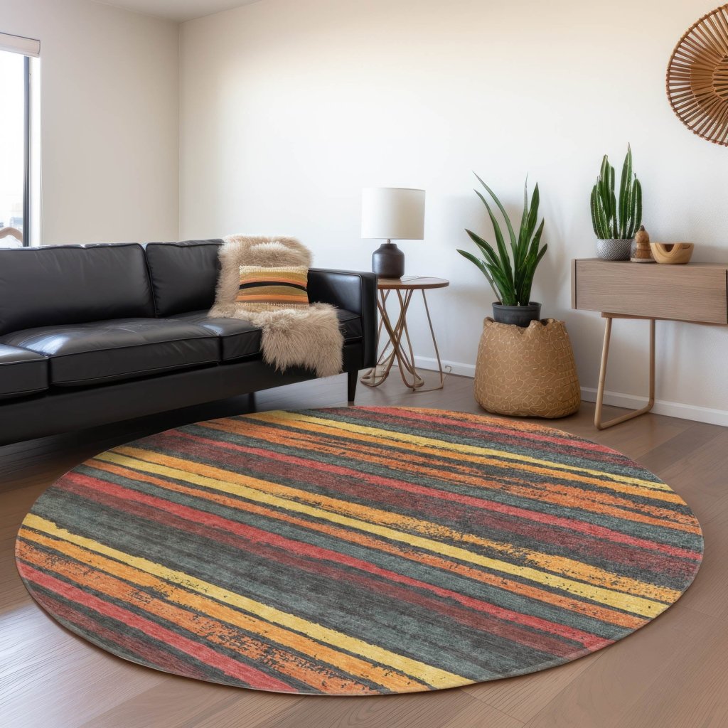 LOOMLAN Rugs Sylira Granite Washable Indoor-Outdoor Rug
