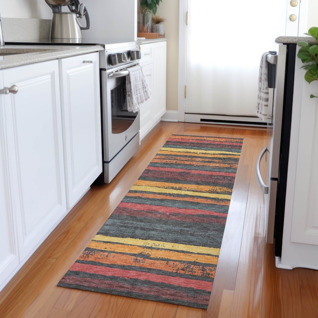 LOOMLAN Rugs Sylira Granite Washable Indoor-Outdoor Rug