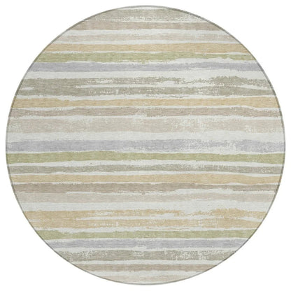 LOOMLAN Rugs Sylira Ivory Washable Indoor-Outdoor Rug
