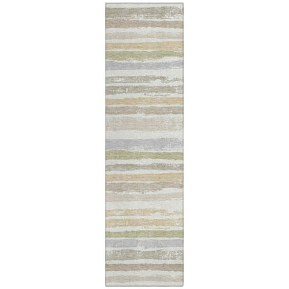 LOOMLAN Rugs Sylira Ivory Washable Indoor-Outdoor Rug