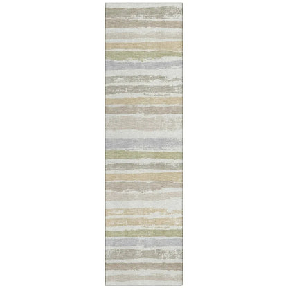 LOOMLAN Rugs Sylira Ivory Washable Indoor-Outdoor Rug
