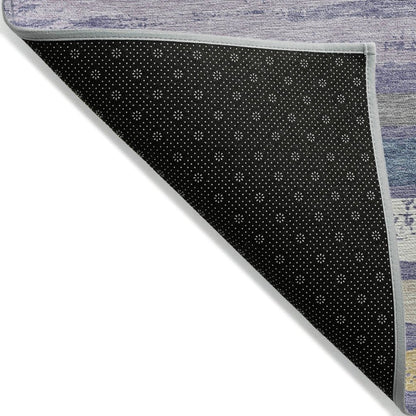 LOOMLAN Rugs Sylira Purple Washable Indoor-Outdoor Rug