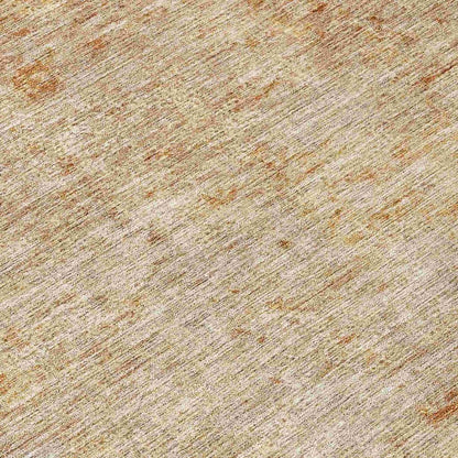 LOOMLAN Rugs Sylvaine Orange Washable Indoor-Outdoor Rug