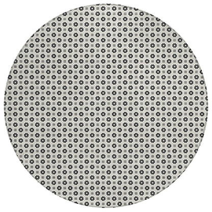LOOMLAN Rugs Symara Ivory Washable Indoor-Outdoor Rug