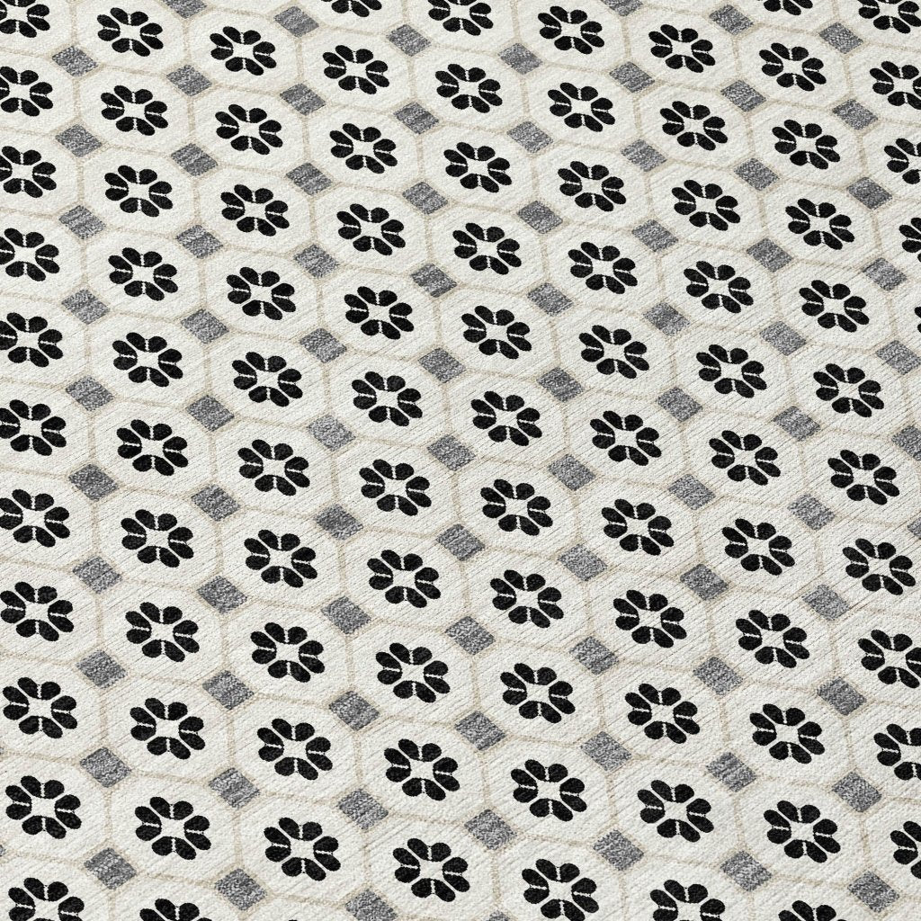 LOOMLAN Rugs Symara Ivory Washable Indoor-Outdoor Rug