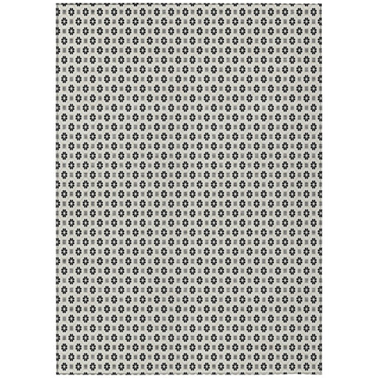 LOOMLAN Rugs Symara Ivory Washable Indoor-Outdoor Rug
