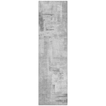LOOMLAN Rugs Syrene Gray Washable Indoor-Outdoor Rug