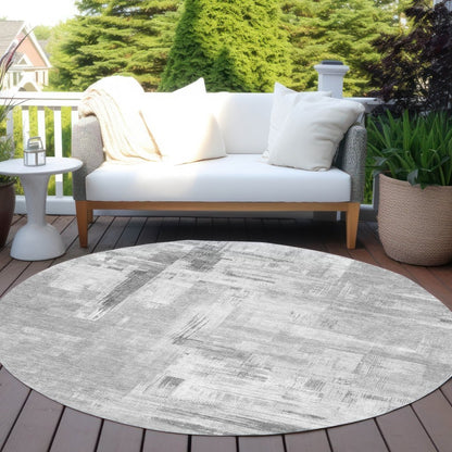 LOOMLAN Rugs Syrene Gray Washable Indoor-Outdoor Rug