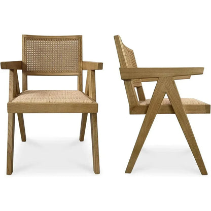 Moe's Home Takash Rattan Dining Arm Chair 2PC