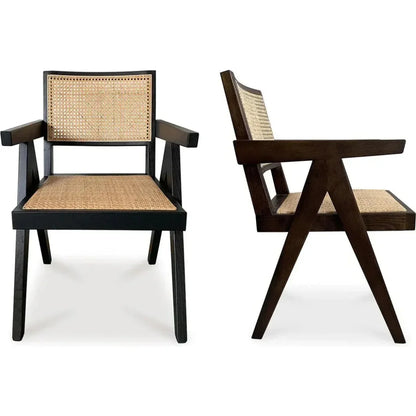 Moe's Home Takash Rattan Dining Arm Chair 2PC