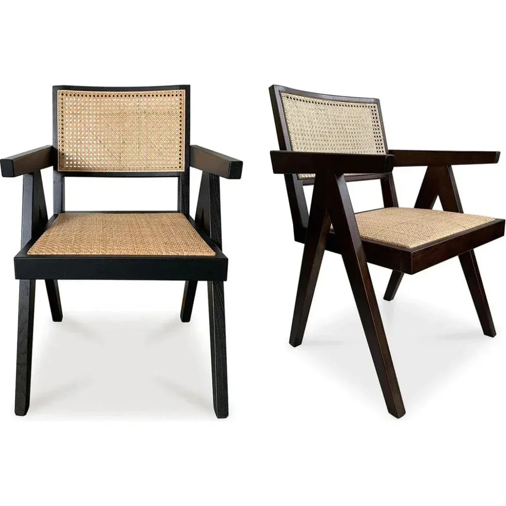 Moe's Home Takash Rattan Dining Arm Chair 2PC