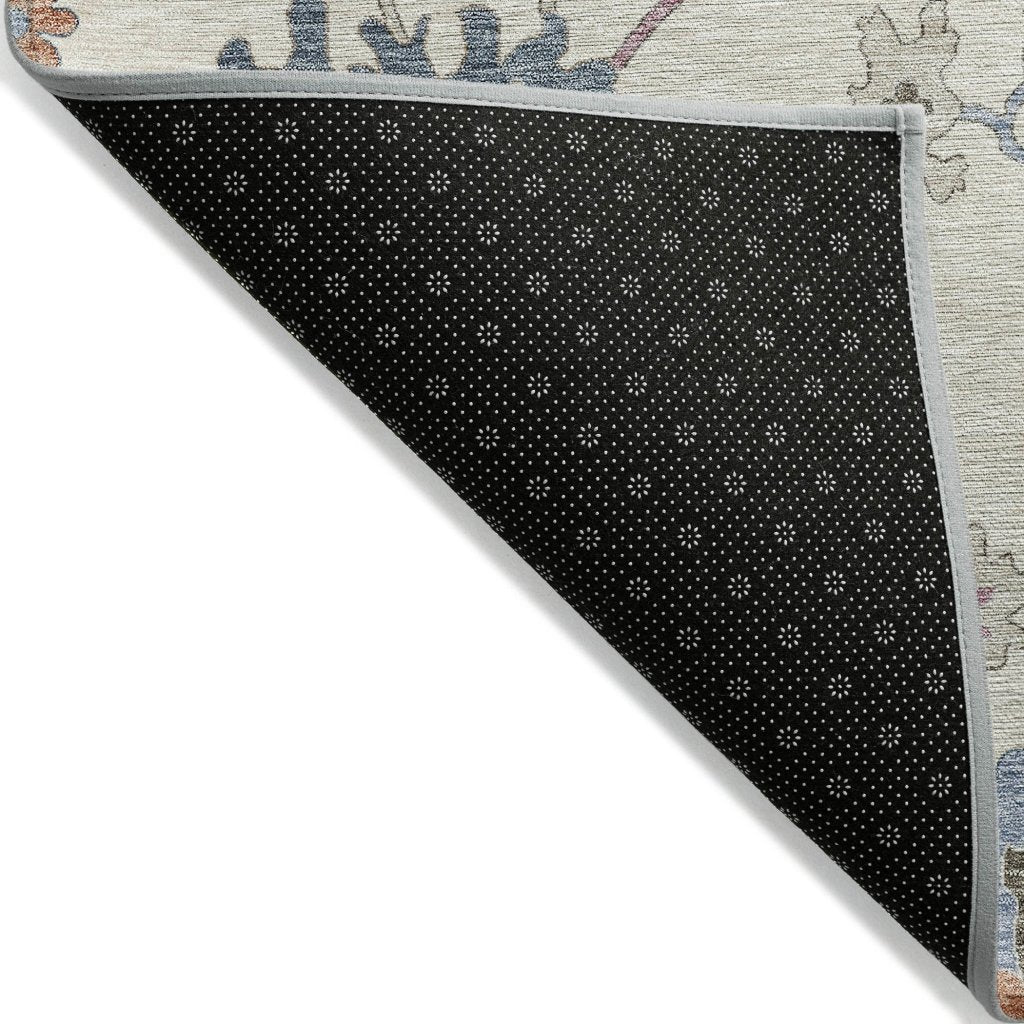 LOOMLAN Rugs Talitha Ivory Washable Indoor-Outdoor Rug