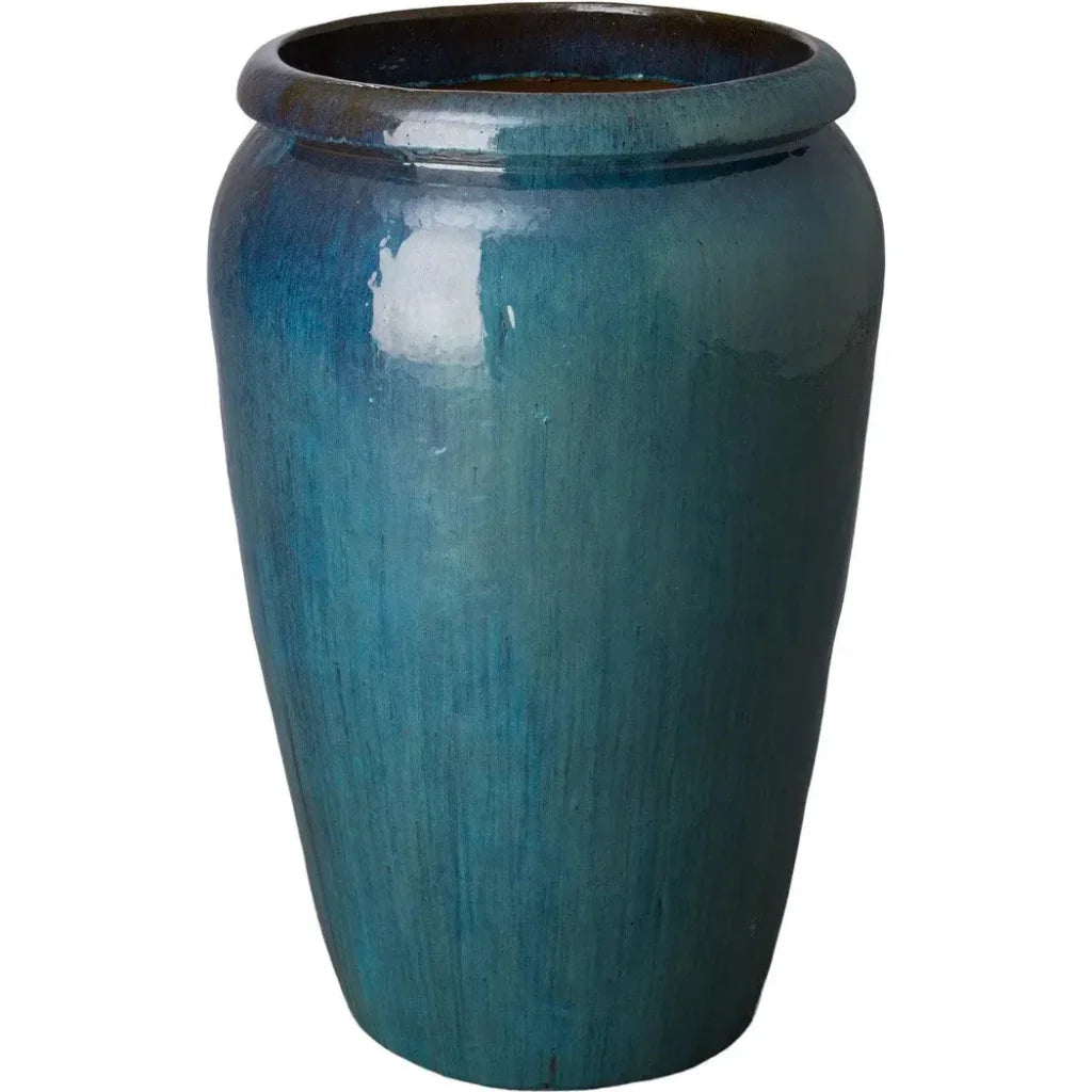 Tall Ceramic Round Planter