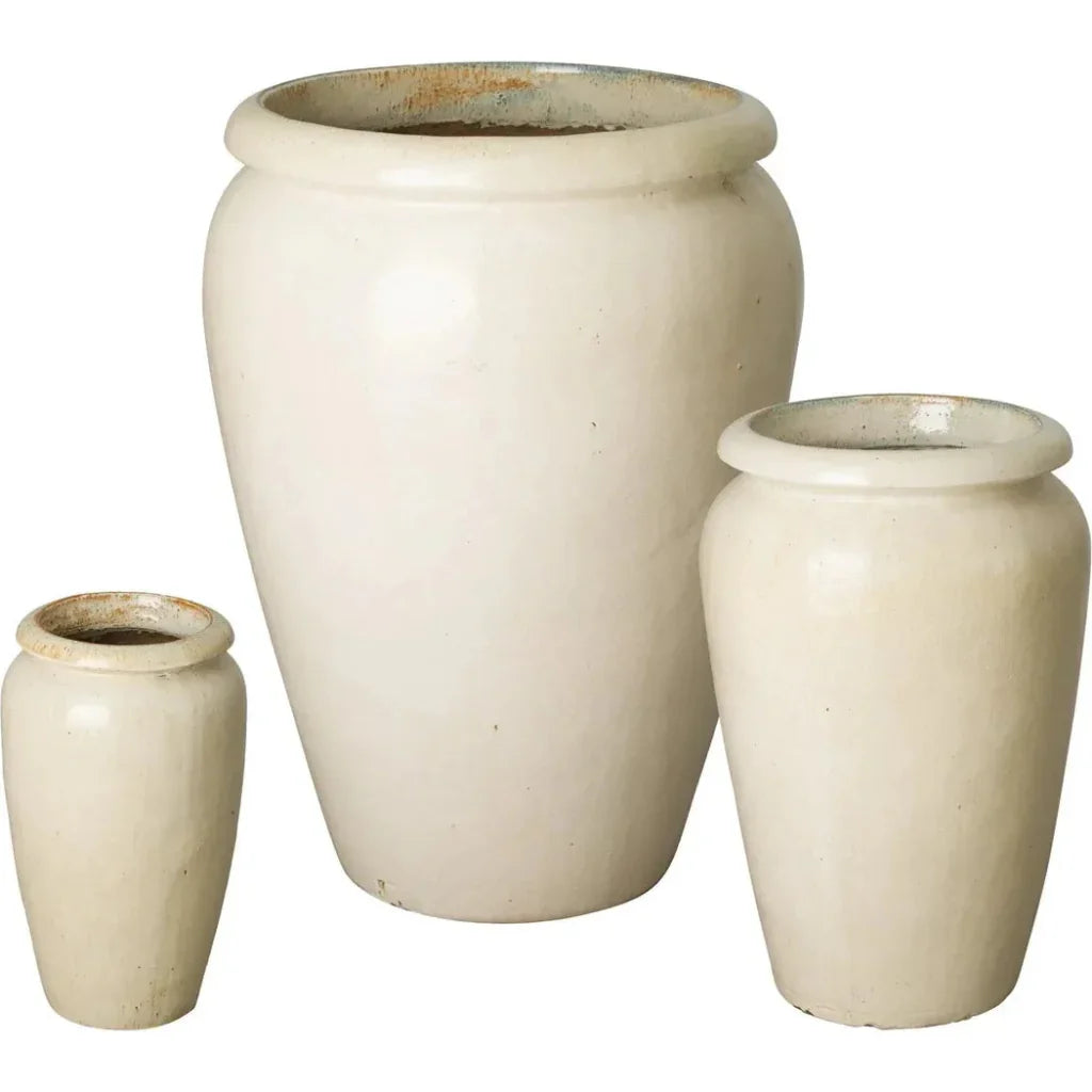 Tall Ceramic Round Planter - LOOMLAN - Emissary - Planters
