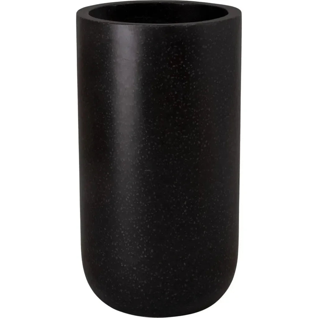 Tall Cylinder Terrazzo Round Planter