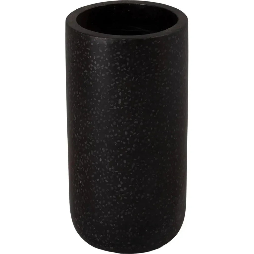 Tall Cylinder Terrazzo Round Planter