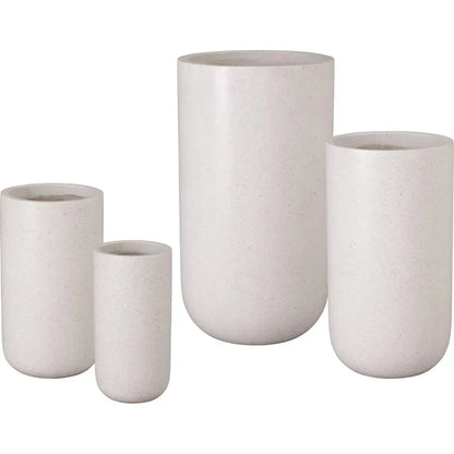 Tall Cylinder Terrazzo Round Planter