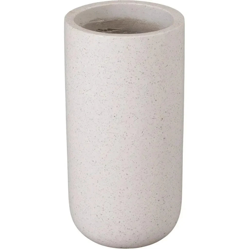 Tall Cylinder Terrazzo Round Planter