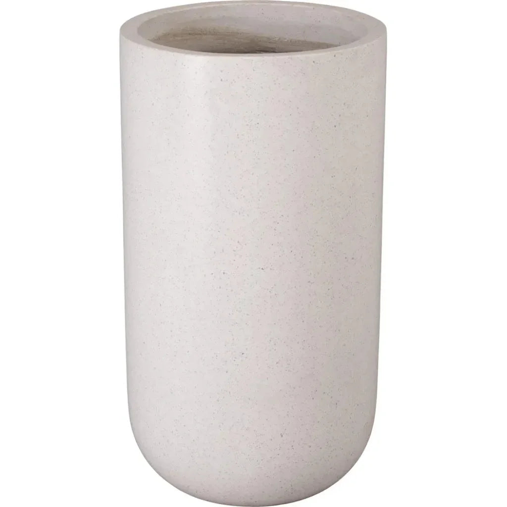 Tall Cylinder Terrazzo Round Planter