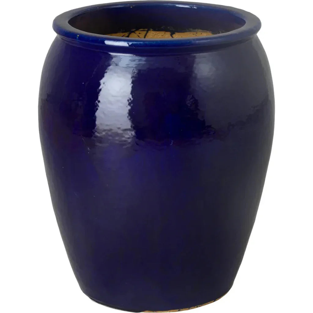 Tall Round Ceramic Planter