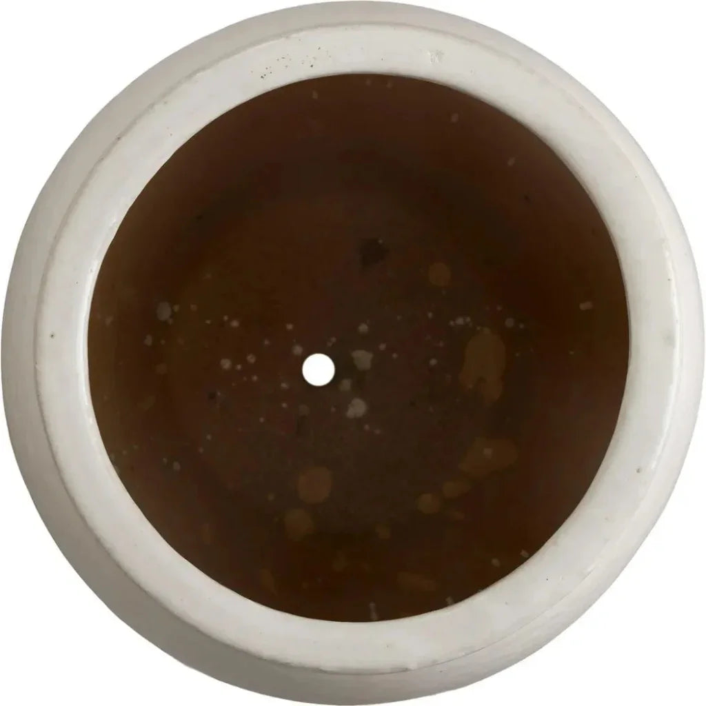 Tall Round Ceramic Planter - LOOMLAN - Emissary - Planters