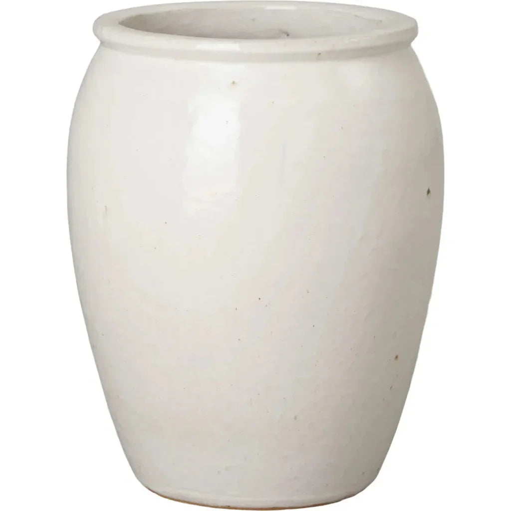 Tall Round Ceramic Planter - LOOMLAN - Emissary - Planters