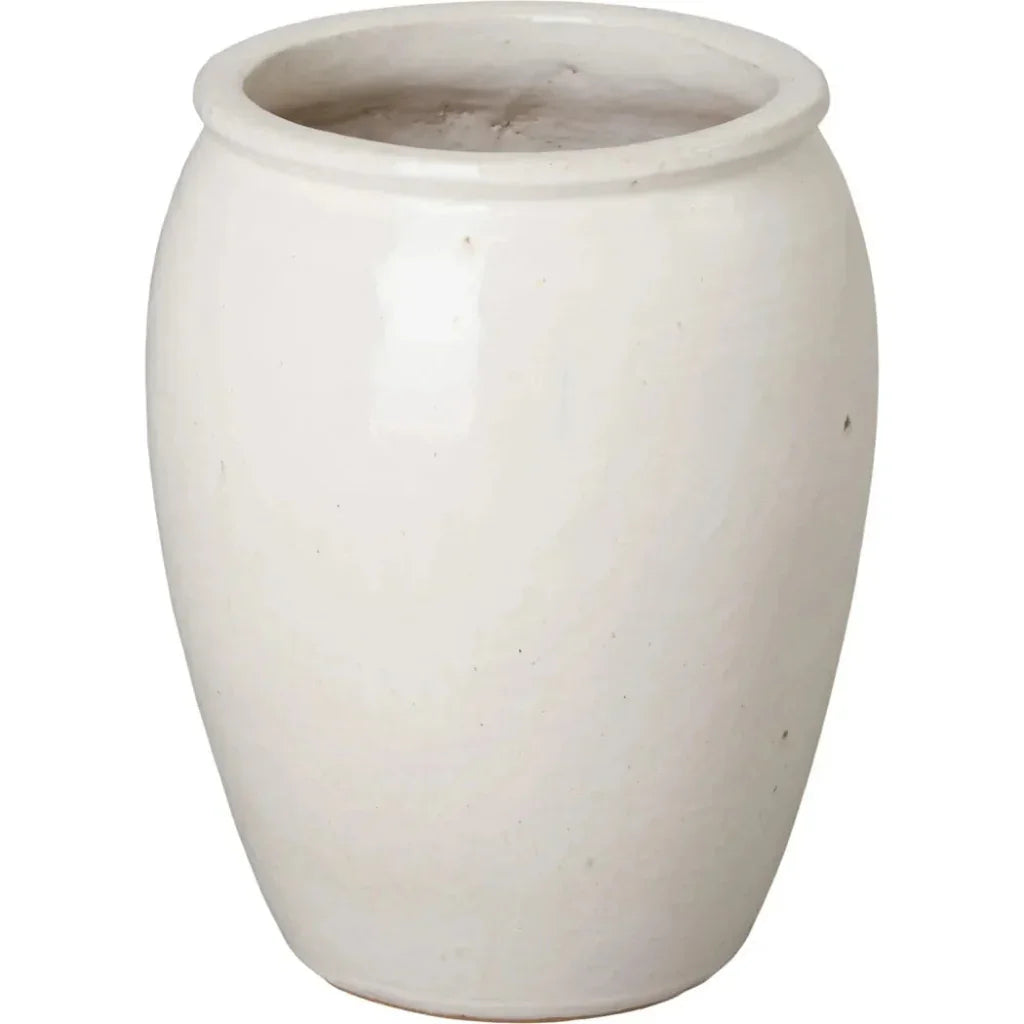 Tall Round Ceramic Planter - LOOMLAN - Emissary - Planters