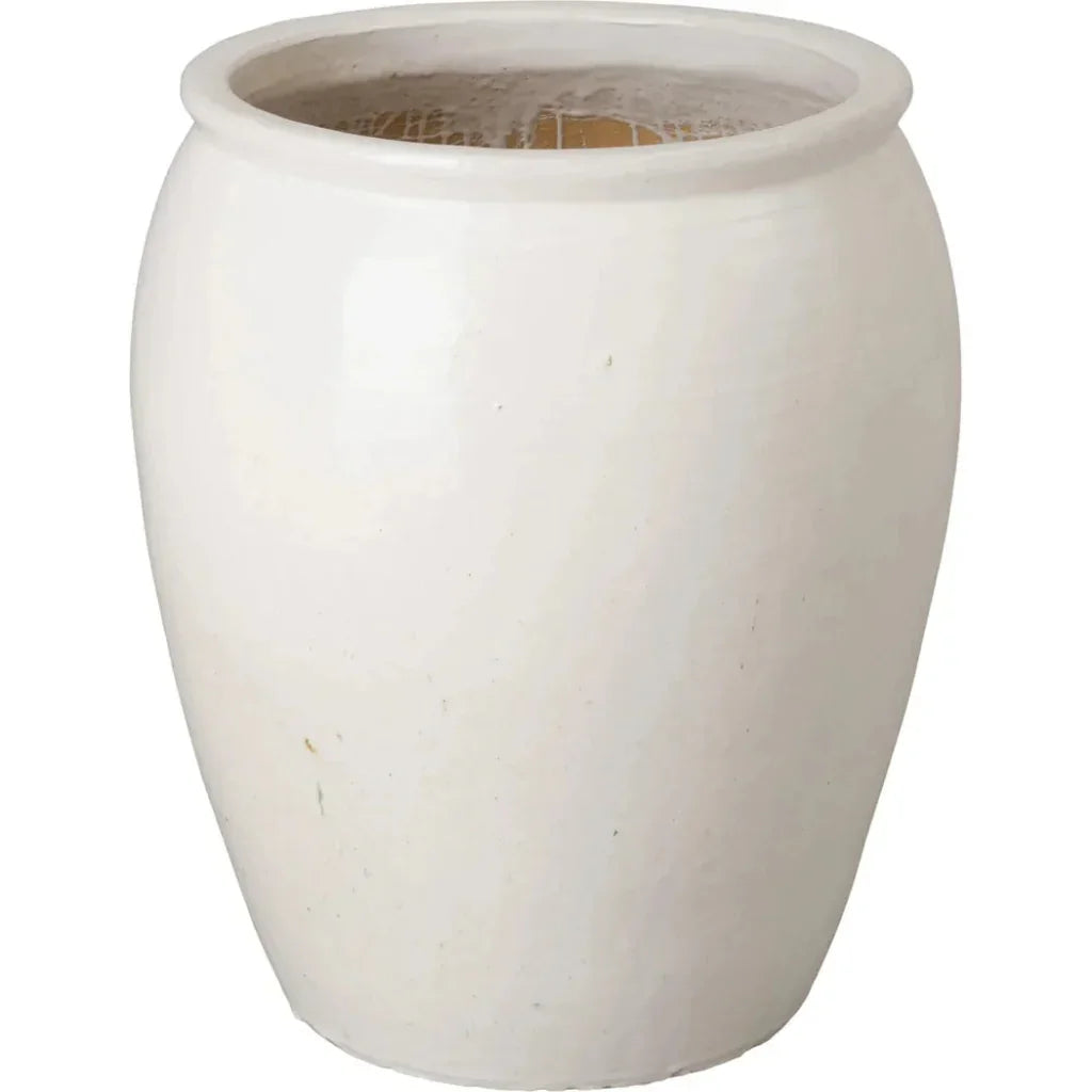 Tall Round Ceramic Planter