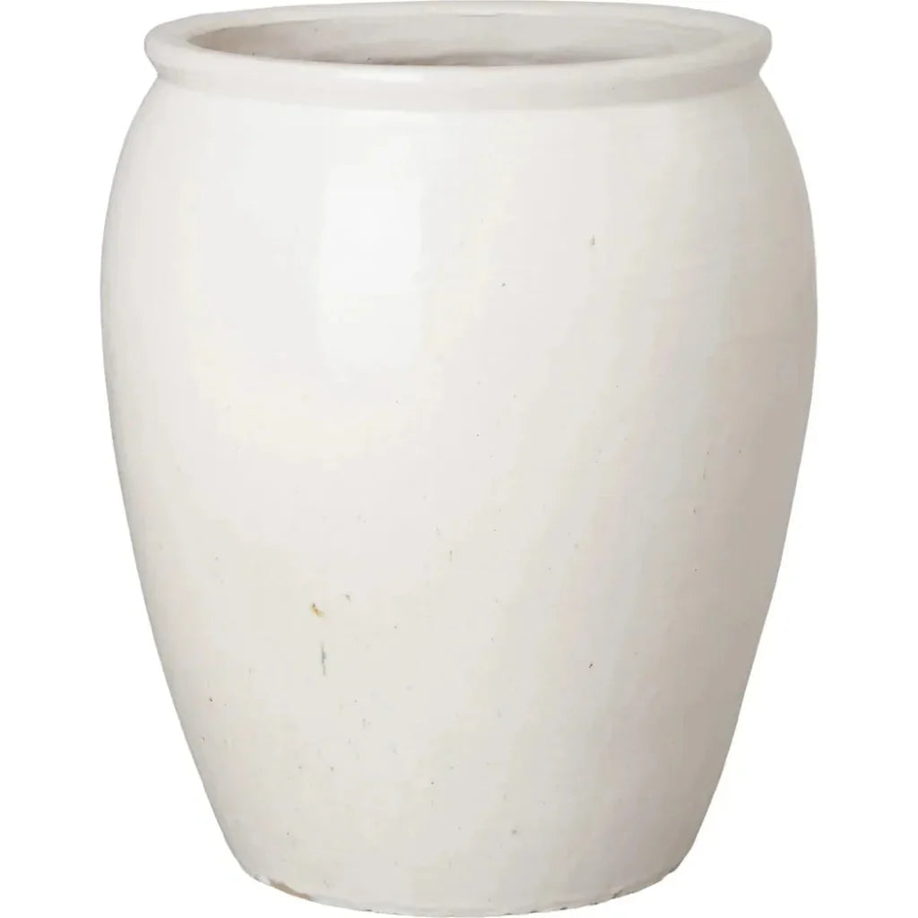 Tall Round Ceramic Planter - LOOMLAN - Emissary - Planters