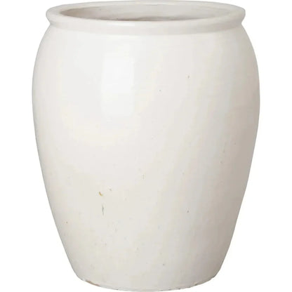 Tall Round Ceramic Planter - LOOMLAN - Emissary - Planters