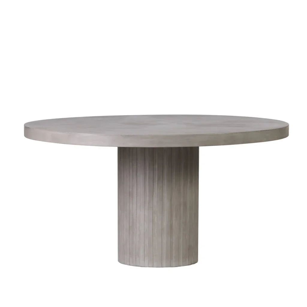 Tama Concrete Round Patio Dining Table