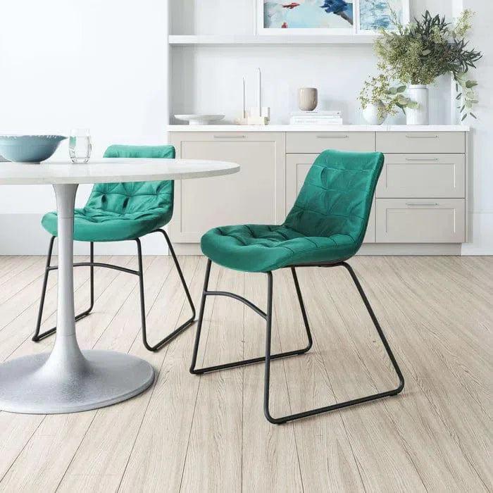 Tammy Performance Fabric Armless Dining Chair 2PC - LOOMLAN - Zuo Modern - Dining Chairs