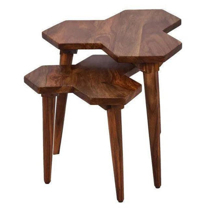 LOOMLAN Tananger Geometric Wood Table Set