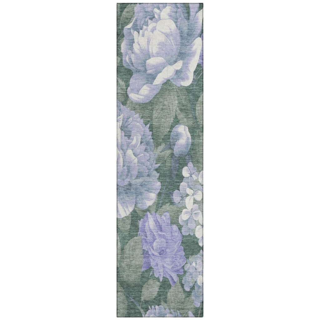 LOOMLAN Rugs Tanarra Purple Washable Indoor-Outdoor Rug