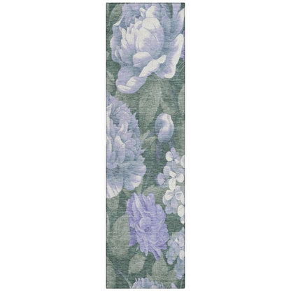 LOOMLAN Rugs Tanarra Purple Washable Indoor-Outdoor Rug